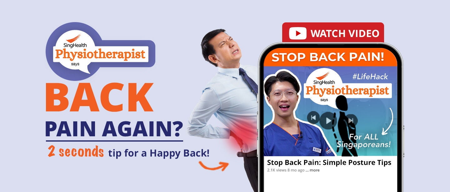 Back pain again?  2 seconds tip for a Happy Back!