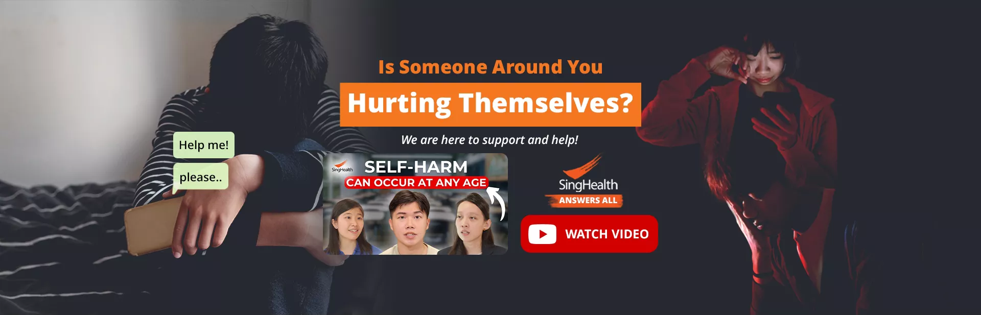 Self-harm can occur at any age