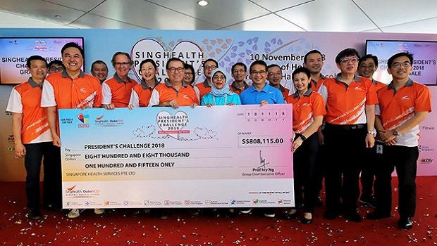 ​Record amount raised by SingHealth for President’s Challenge 2018
