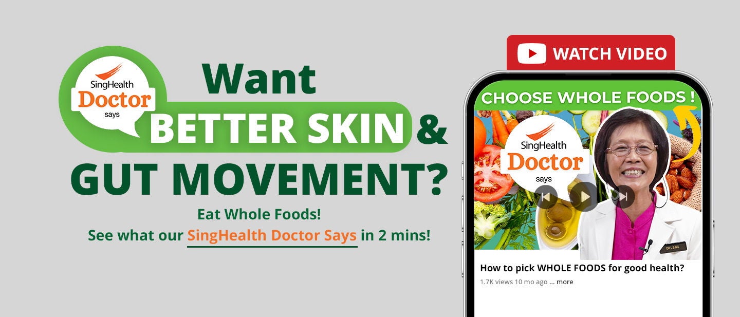 Want better skin & gut movement? Choose whole food.