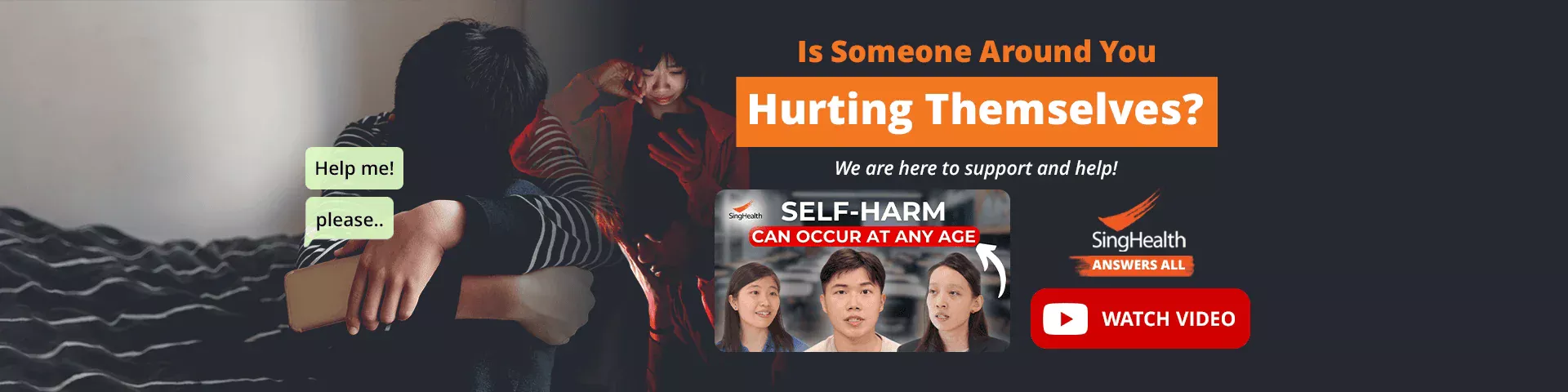 Self-harm can occur at any age