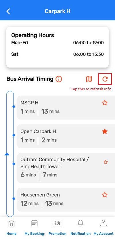Comfort Connect app - Check Bus Arrival Times