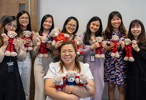 Bears for staff donors with big hearts
